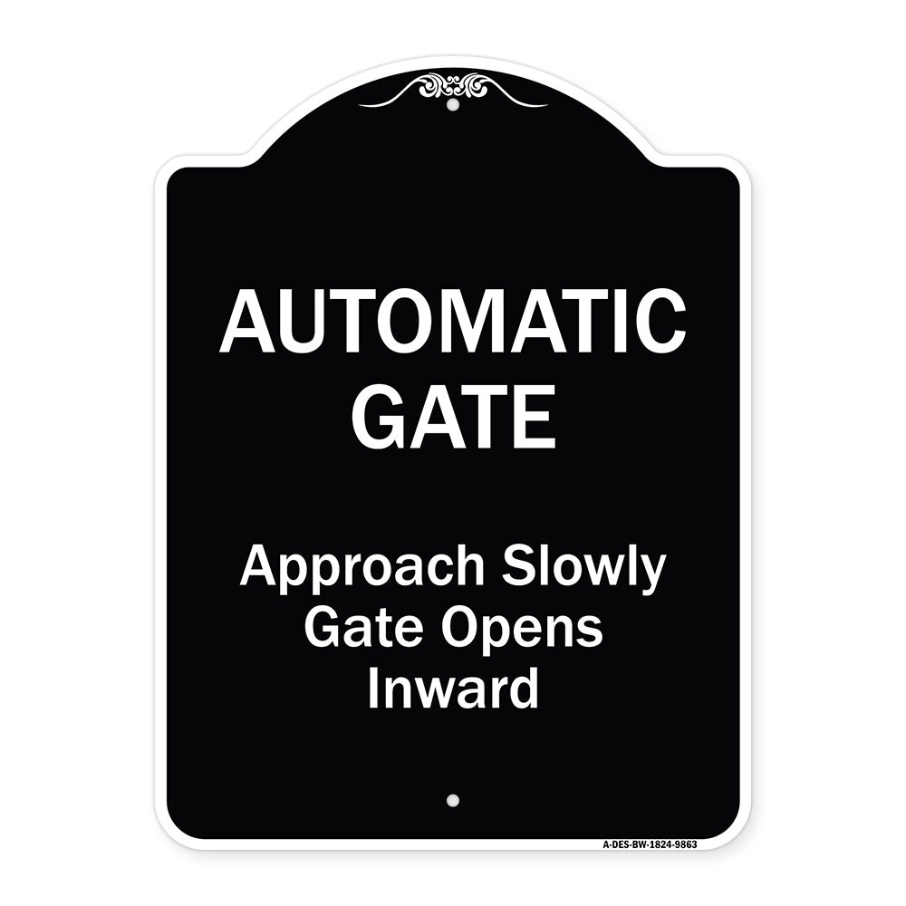 Automatic Gate Approach Slowly Gate Opens Inward