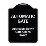 Automatic Gate Approach Slowly Gate Opens Inward