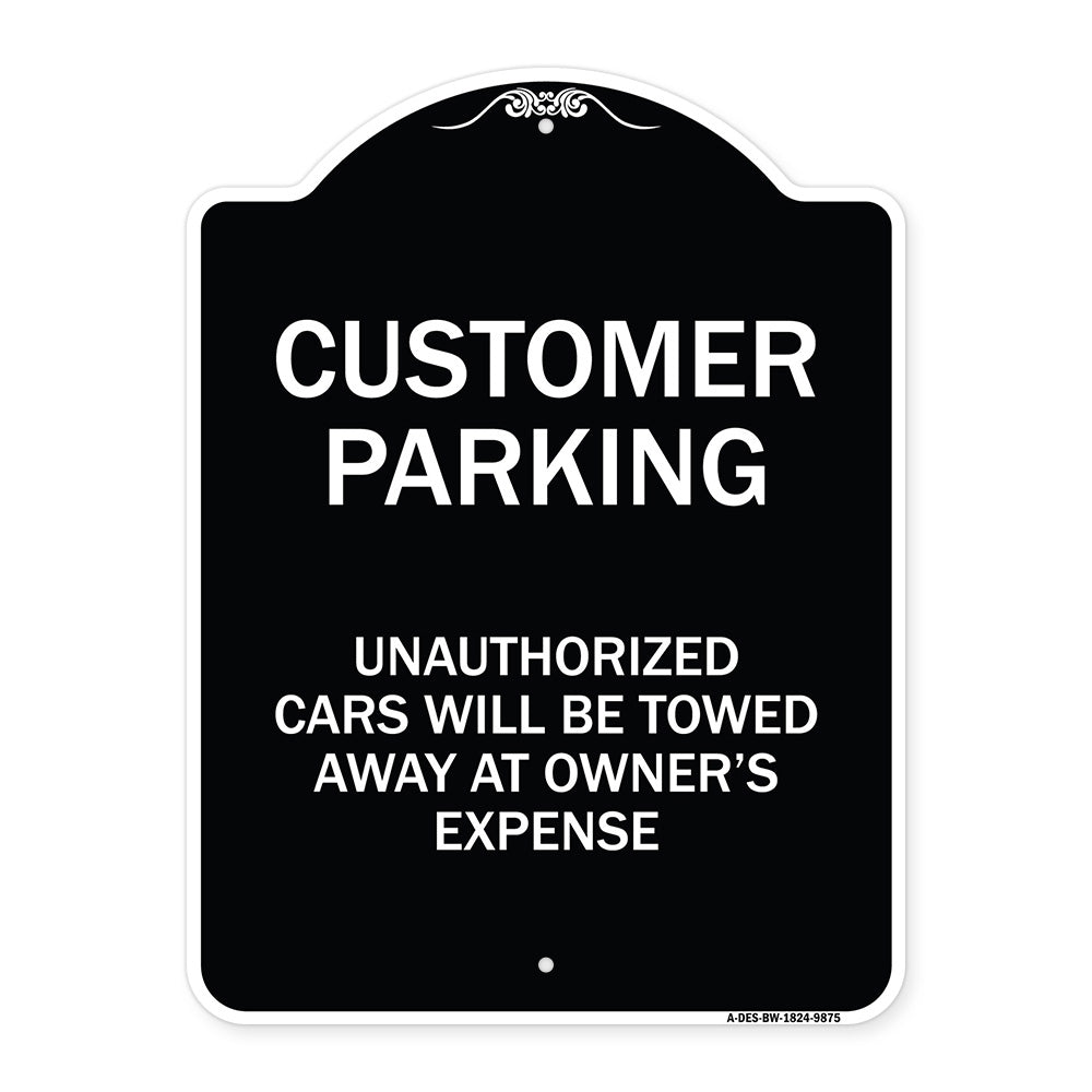 Unauthorized Cars Will Be Towed Away At Owner's Expense