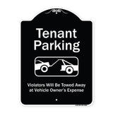 Tenant Parking, Violators Towed Away With Graphic