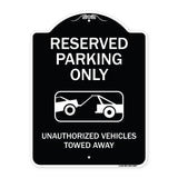 Resident Parking Only Unauthorized Vehicles Towed Away With Graphic