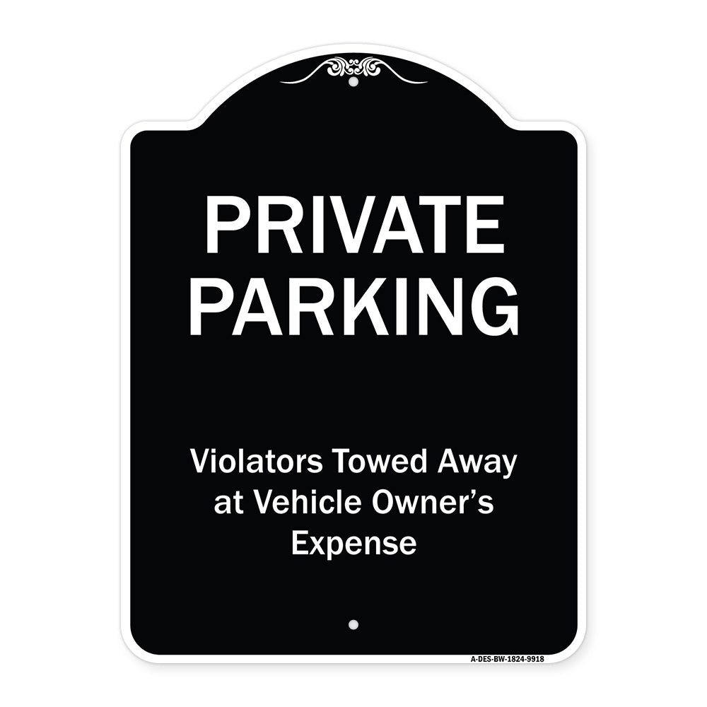 Private Parking, Violators Towed Away