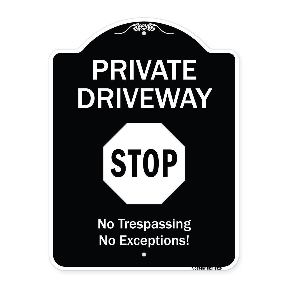 Private Driveway, Stop