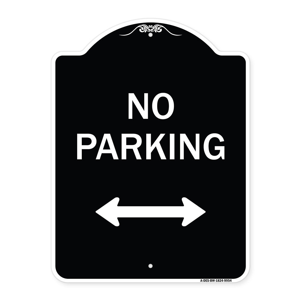 No Parking With Bidirectional Arrow
