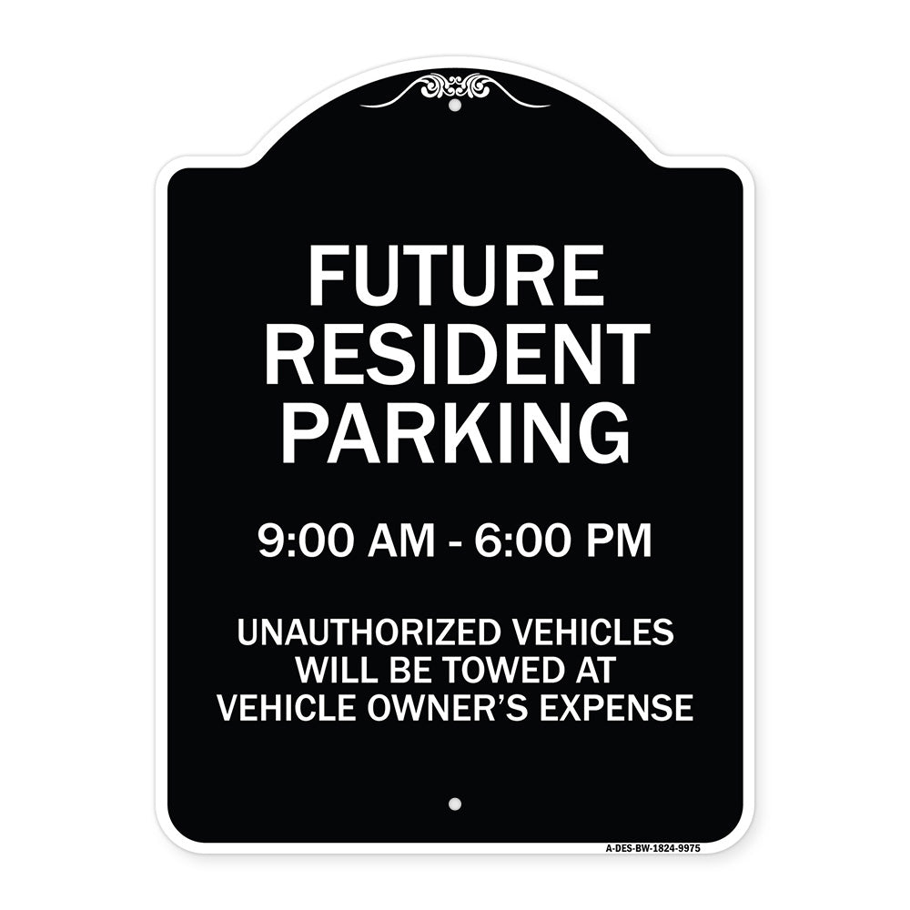 Future Resident Parking 9:00 - 6:00