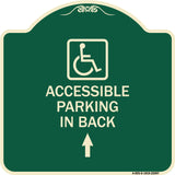 With NY - Approved Isa Symbol Accessible Parking on Up Arrow (With Graphic)