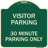 Visitor Parking Sign Visitor Parking 30 Minute Parking Only