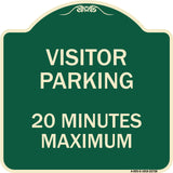 Visitor Parking Sign Visitor Parking 20 Minutes Maximum