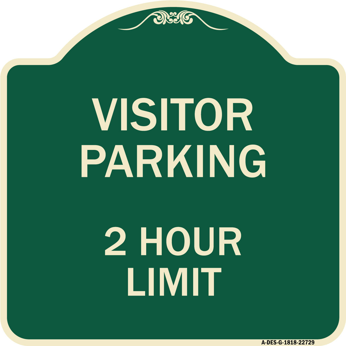 Visitor Parking Sign Visitor Parking 2 Hour Limit