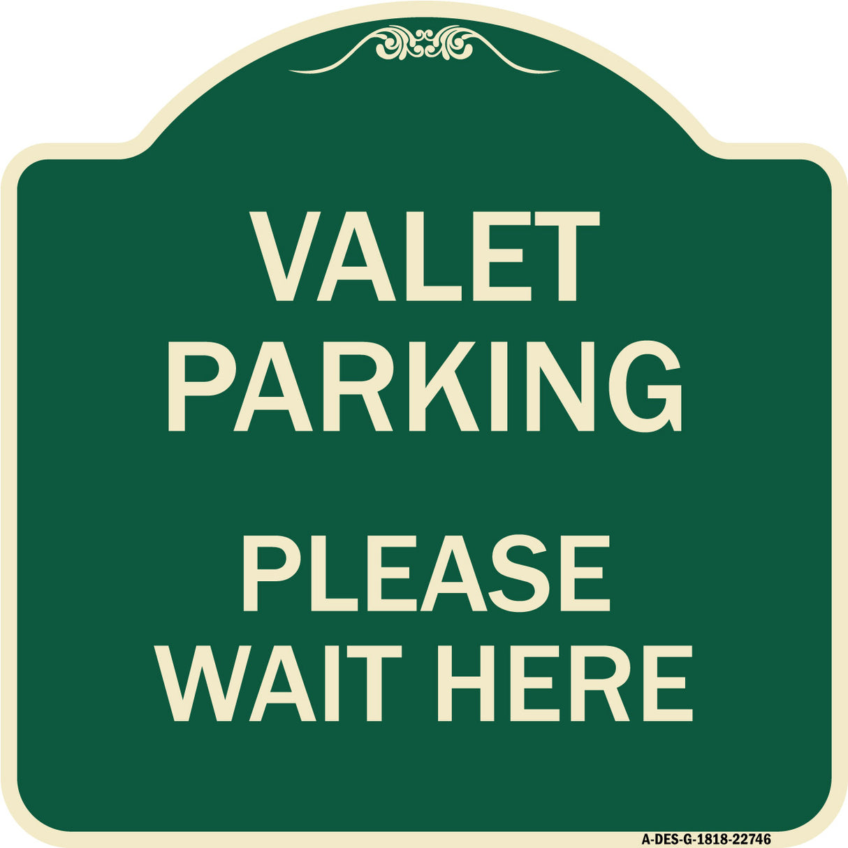 Valet Parking Please Wait Here
