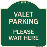 Valet Parking Please Wait Here