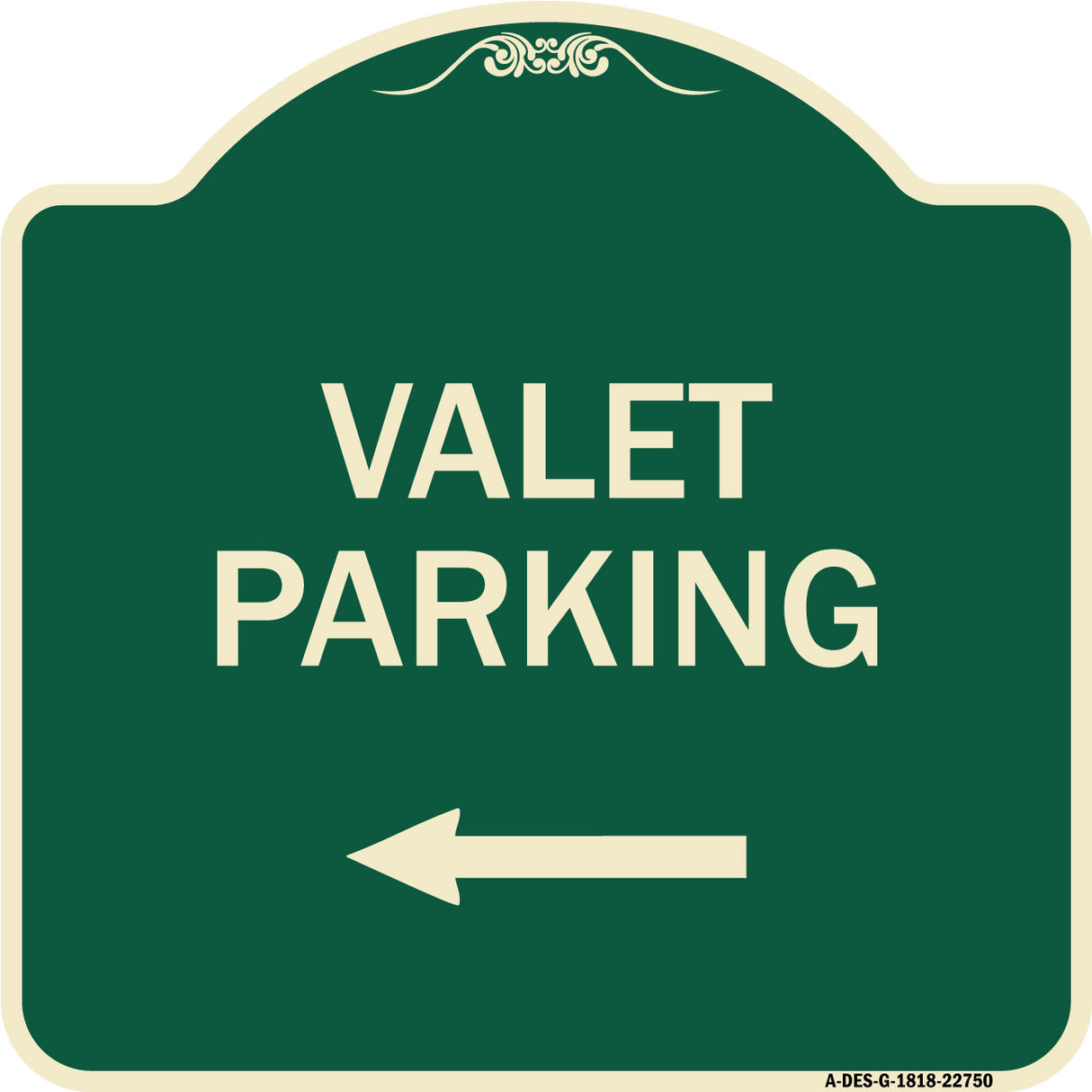 Valet Parking with Left Arrow