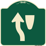 Traffic Sign Keep Left Symbol