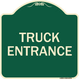 Traffic Entrance Sign Truck Entrance