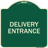 Traffic Entrance Sign Delivery Entrance