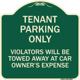 Tenant Parking Only Violators Will Be Towed Away at Car Owner's Expense