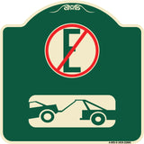 Spanish Parking Control Sign No Estacionar (No Parking) (With Symbol)