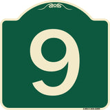 Sign with Number '9