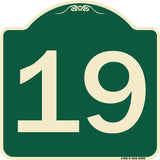 Sign with Number '19