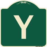 Sign with Letter Y