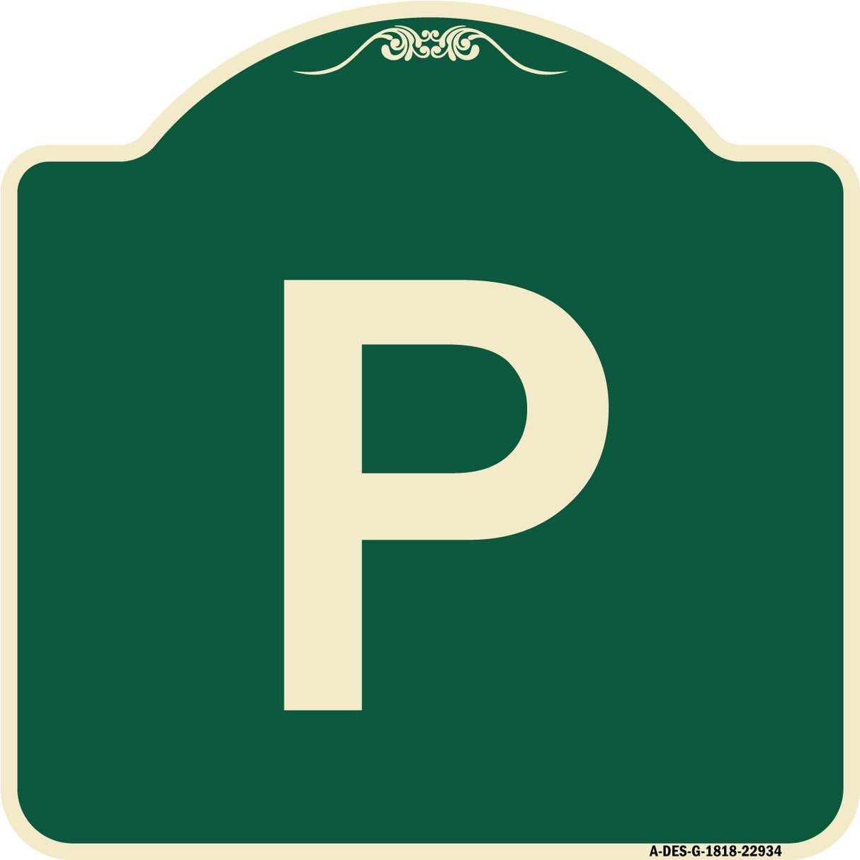 Sign with Letter P