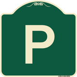 Sign with Letter P