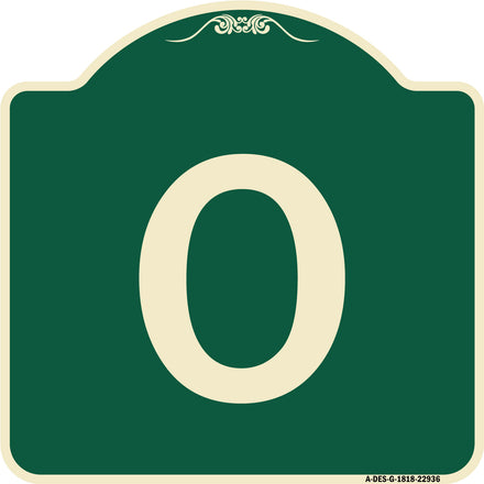 Sign with Letter O