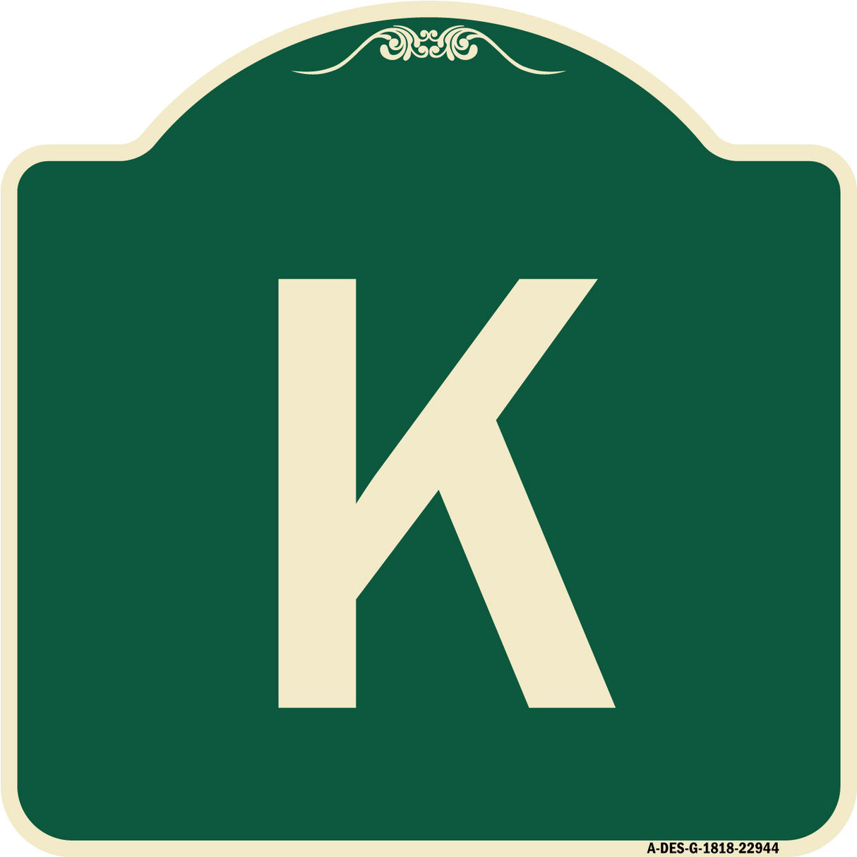 Sign with Letter K