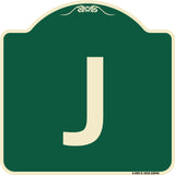 Sign with Letter J