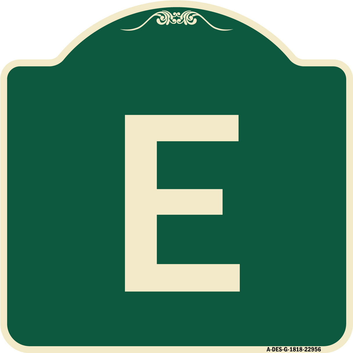 Sign with Letter E