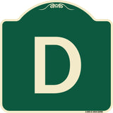 Sign with Letter D