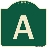 Sign with Letter A