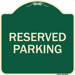 Reserved Parking Bright Yellow