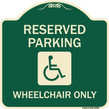 Reserved Parking Wheelchair Only (With Graphic)