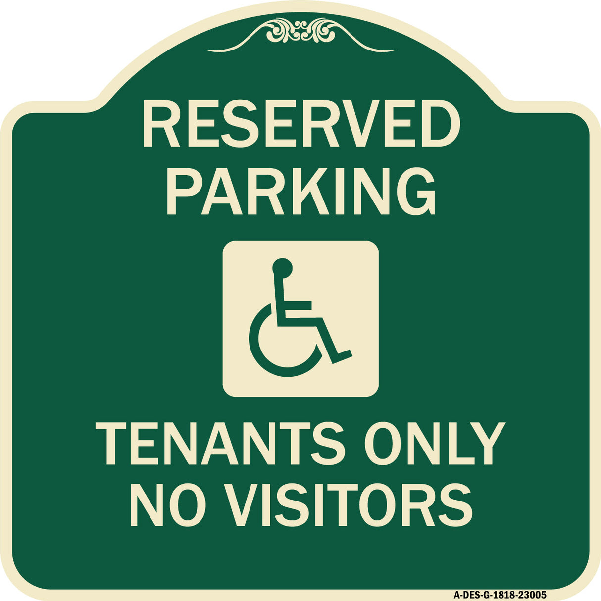 Reserved Parking Tenants Only No Visitors (With Graphic)