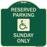 Reserved Parking Sunday Only (With Graphic
