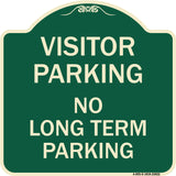 Reserved Parking Sign Visitor Parking No Long-Term Parking