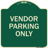 Reserved Parking Sign Vendor Parking Only