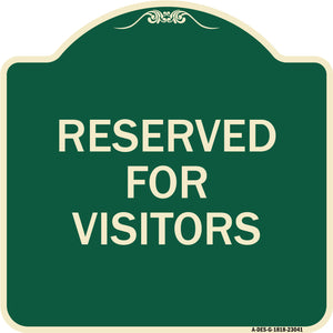 Reserved Parking Sign Reserved Parking for Visitors