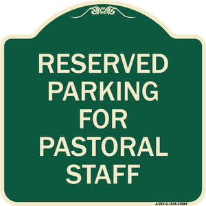 Reserved Parking for Pastoral Staff