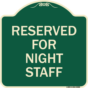 Reserved Parking for Night Staff