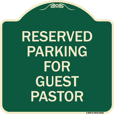 Reserved Parking for Guest Pastor