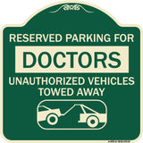 Reserved Parking for Doctors Unauthorized Vehicles Towed Away