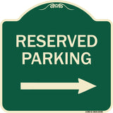 Reserved Parking (Right Arrow)