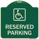 Reserved Parking (Handicapped Symbol) (Blue)