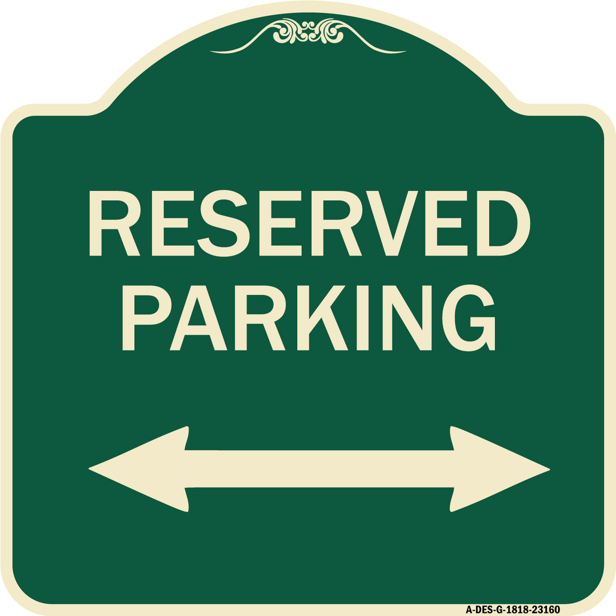 Reserved Parking (Arrow Pointing Left and Right)
