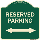 Reserved Parking (Arrow Pointing Left and Right)