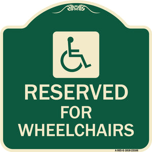 Reserved for Wheelchairs with Graphic