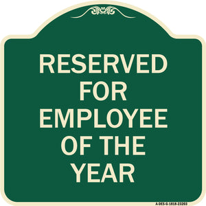 Reserved for Employee of the Year