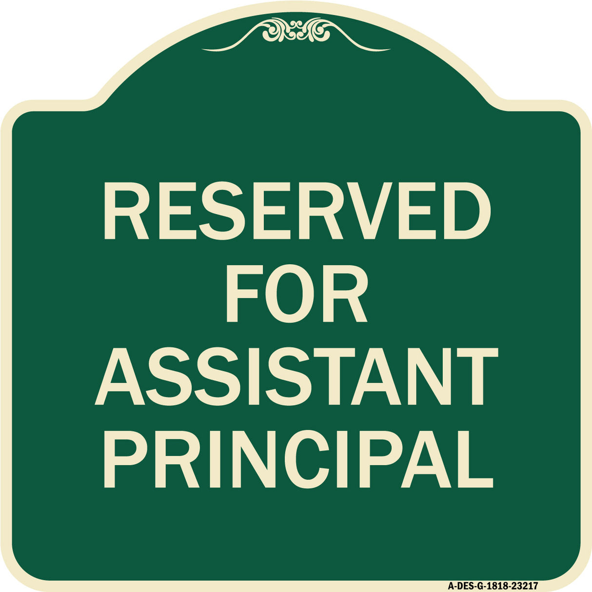 Reserved for Assistant Principal